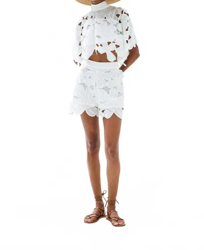 Lace The Label Zoe Shorts In White In White
