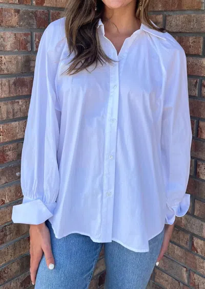 Deluc Racey Button-down Shirt In White In White
