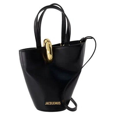 Jacquemus Black The Small Bambola Bucket Bag In Black