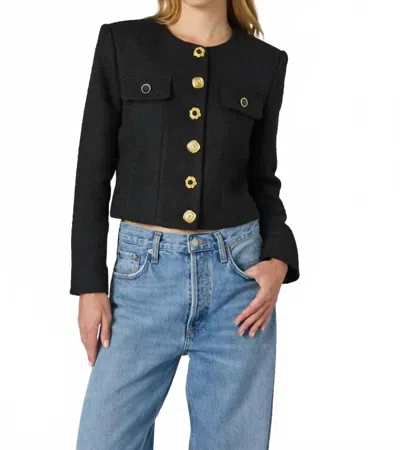 French Connection Structured Jacket In Black In Black