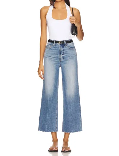 Pistola Lana High Rise Ultra Wide Leg Jeans In Rhythm Vintage In Blue