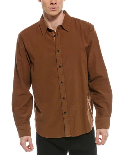 Rag & Bone Finch Cotton-corduroy Shirt In Brown