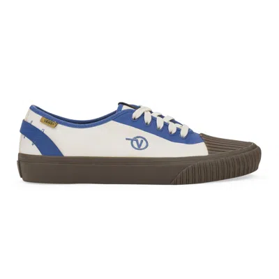 Vault By Vans Brown/white/blue Authentic One Piece Lx Sneakers In Multi
