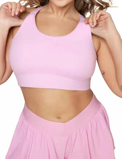 Popflex Active Ambition Sports Bra In Bubblegum In Pink