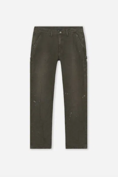 John Elliott Men's Cotton Work Pants In Cedar In Green