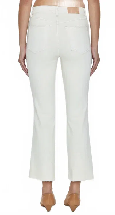 Pistola Lennon High Rise Crop Boot Jeans In Sandstone In White