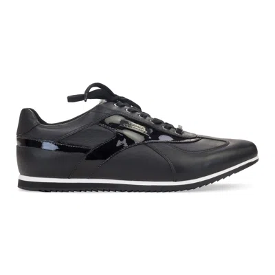 Versace Black Nero Scarpe Sneakers In Black