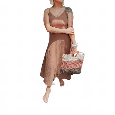 Aemi + Co Harleigh Dress In Mocha In Brown