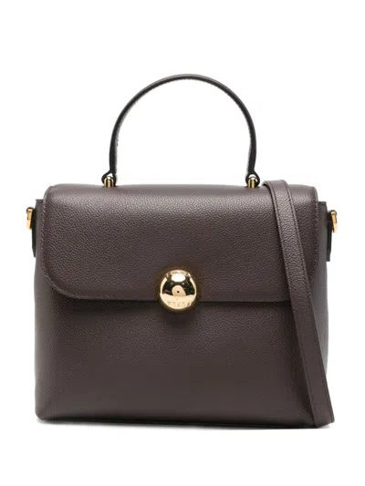 Furla Small Moonlight Tote Bag In Brown