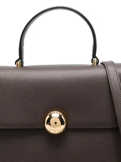 Furla Small Moonlight Tote Bag In Brown