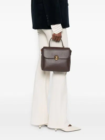 Furla Small Moonlight Tote Bag In Brown