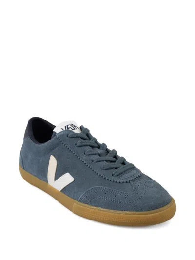 Veja Volley Suede Sneakers Color Light Blue In Blue