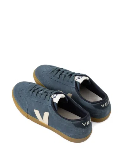 Veja Volley Suede Sneakers Color Light Blue In Blue