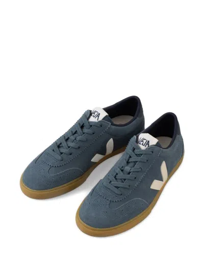 Veja Volley Suede Sneakers Color Light Blue In Blue