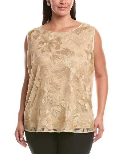 Marina Rinaldi Plus Origine Top In Neutral