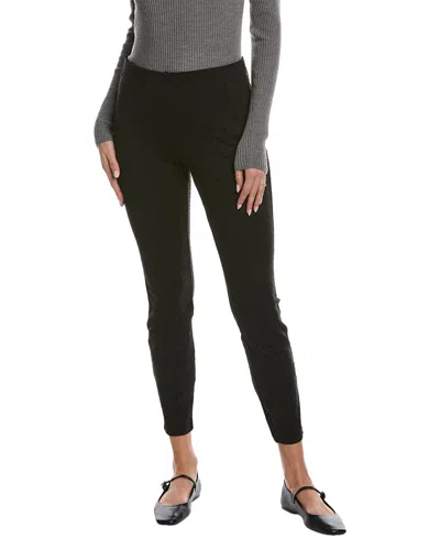 Nanette Lepore Jenny Dot Flocked Ponte Pant In Black