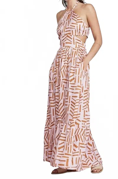 Self Contrast Isolde Maxi Cut Out Dress In Multicolor In Multi
