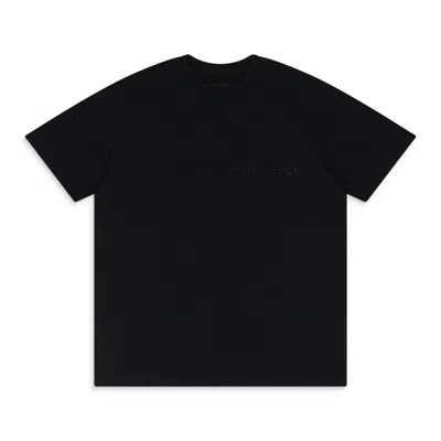 Purple Brand Black Mercerized Jersey Ss Tee T-shirt In Black