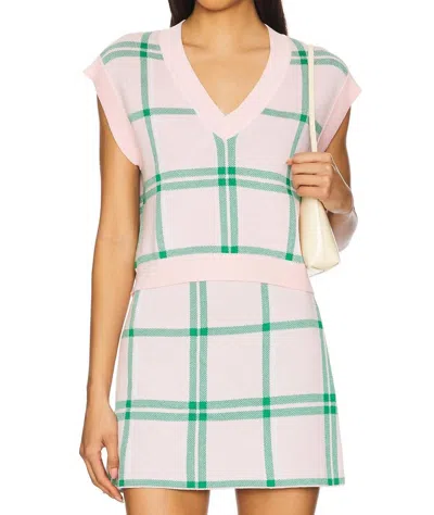 Favorite Daughter Veronica Vest In Wisteria Plaid In Multi