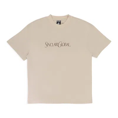 Sinclair Logo-embroidered T-shirt In Neutral