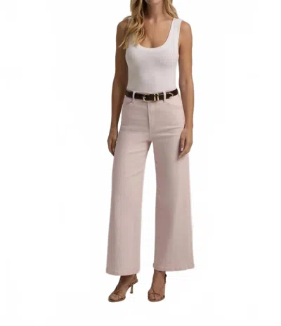 Favorite Daughter Mischa Super High Rise Wide Leg Pant In Pale Pink In Multi