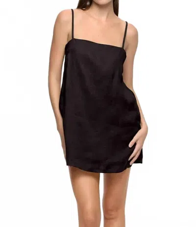 Mikoh Faye Mini Dress In Black In Black