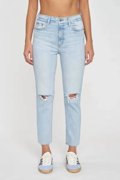 Daze Daily Driver Straight Leg Jeans In Believer Distressed In Multi
