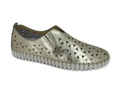 Eric Michael Women's Inez Slip-on Shoe In Gold In Metallic