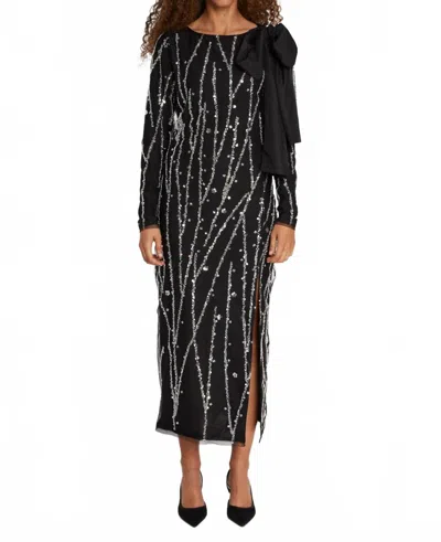 Bruuns Bazaar Daffi Keiras Dress In Black/silver In Black