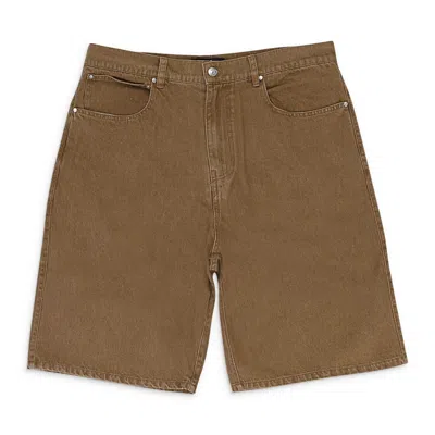 Sinclair Brown Wash Brown Jean Shorts In Brown