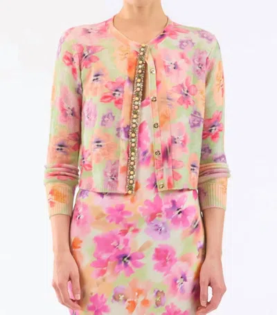 Le Superbe Frida Flowered Sweater In Multifloral In Multi