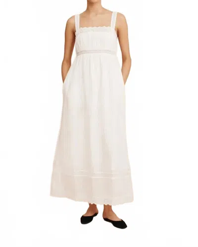 Posse Grace Lace-trim Shift Dress In White