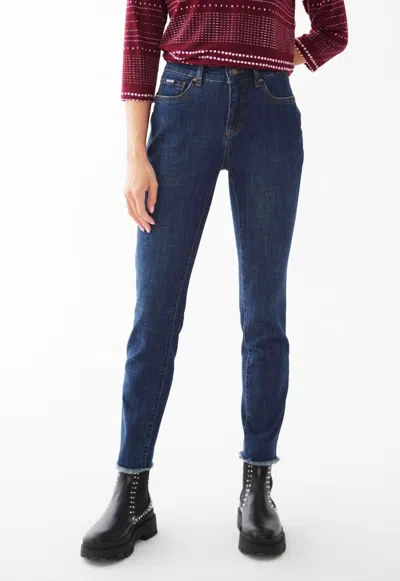 Fdj Christina Slim Ankle In Dark Blue In Blue