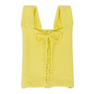 Pearle Knits Yellow Wench Top In Yellow
