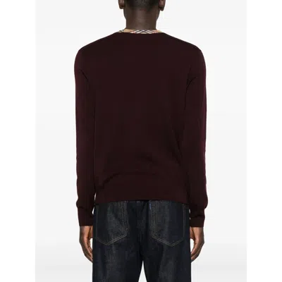 Burberry Long-sleeved Sweater In Red