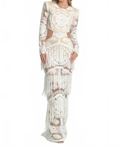 Steffany Milano Mystic Monaco Gown In White In White