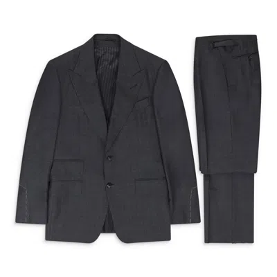 Tom Ford Grey 3pc Suit In Gray