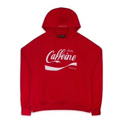 Project G/r Red Caffeine Parody Hoodie In Red