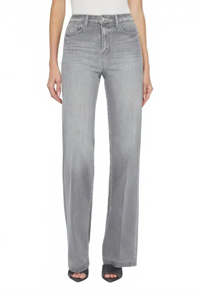 L Agence Clayton High Rise Wide Leg Jeans In Barron In Gray