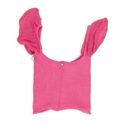 Pearle Knits Pink Beguilde Top In Pink