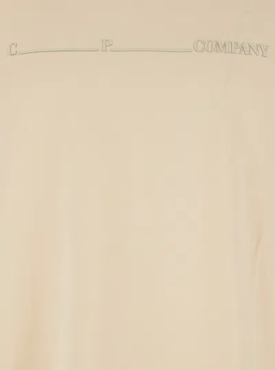 C.p. Company T-shirts Short Sleeve In Jersey 30/1 In Neutral