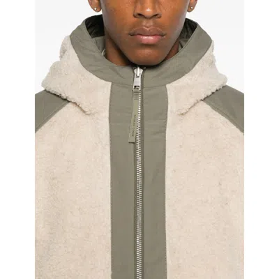 Canada Goose Wool Blend Reversible Bomber Jacket In Neutral