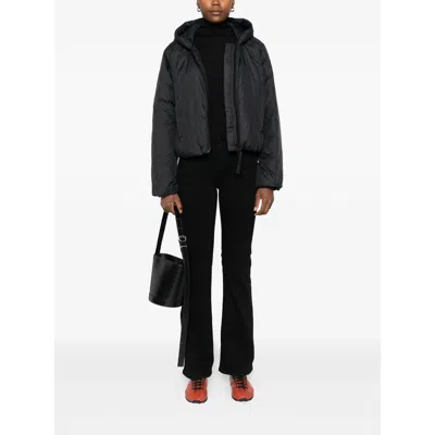 Canada Goose Elba Hooded Puffer Jacket In Black