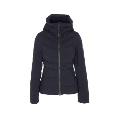 Canada Goose Black Clair Jacket Frontal Zip Closure In Blue