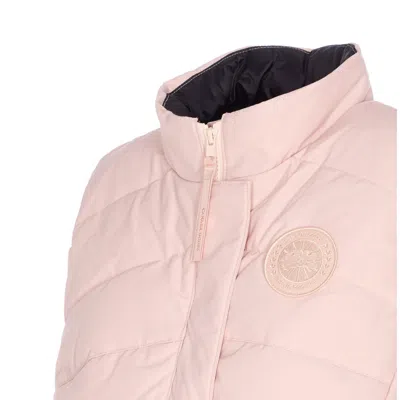 Canada Goose High Neck Padded Vest With Zip Pockets In Pink