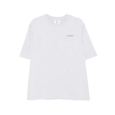 Casablanca Logo Crew Neck T-shirt In Gray
