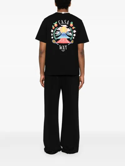 Casablanca Casa Way Mountain Tshirt In Black