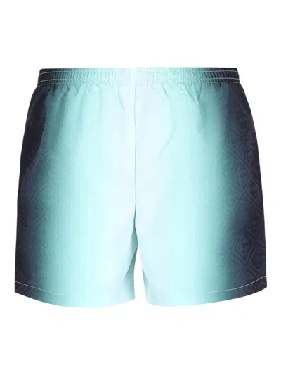 Casablanca Men`s Jacquard Print Swim Shorts In Multi