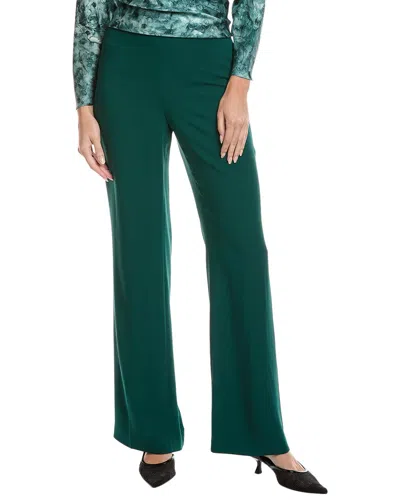 Lafayette 148 New York Gates Side Zip Flared Pant In Green