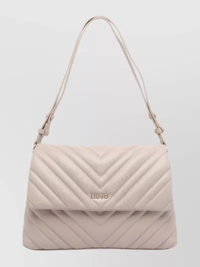 Liu •jo Versatile Crossbody Bag Adjustable Strap In Neutral